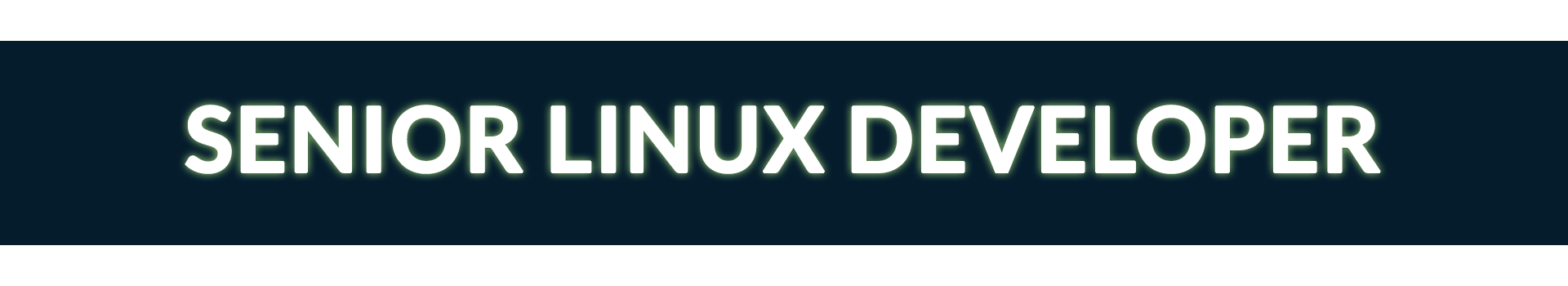 Senior Linux Developer Banner